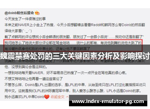 魏震禁赛处罚的三大关键因素分析及影响探讨