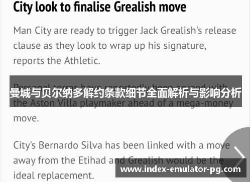 曼城与贝尔纳多解约条款细节全面解析与影响分析